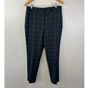 Talbot's Women's Heritage Tartan Wool Blend Ankle Pant Size 8